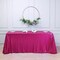 FUCHSIA Sequined 90x156" RECTANGLE TABLECLOTH Designer Wedding Party Linens